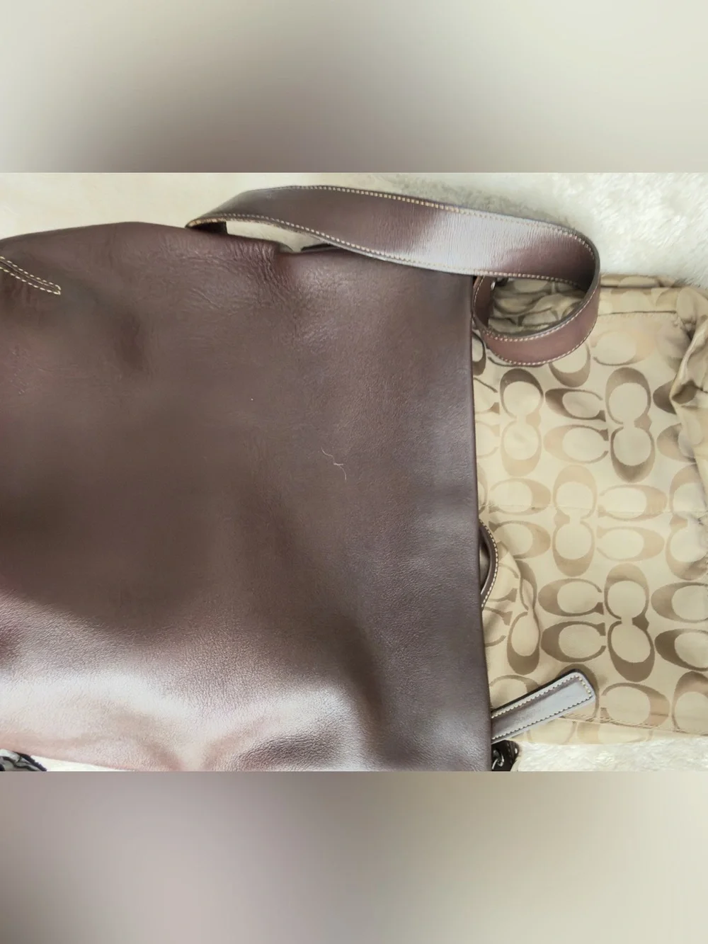 Vintage Coach Mahogany Leather Legacy Soho Bucket Hobo Bag 9186 Y2K